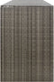 vidaXL - Containerberging - viervoudig - 274x80x117 - cm - poly - rattan - grijs