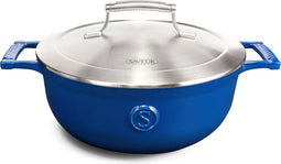 Saveur Selects Hapjespan - Gietijzer - Ø25 cm - PFAS-vrij - Inductie - Blauw