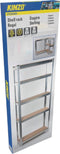 Kinzo Stellingkast - Opbergrek 5 Planken Max. 750 kg - 172 x 75 x 30 cm - Montage zonder Schroeven - Grijs