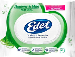 Edet - Vochtig toiletpapier - Aloë vera extracten - (42 stuks)