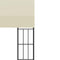 Wandprieel 3x6 m stof crèmekleurig