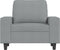 Fauteuil 60 cm stof lichtgrijs