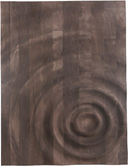 PTMD Mattin Brown Mango Wood Circle Wall Panel Rect