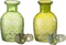 J-Line karaf Bladeren - glas - groen - small - 2 stuks