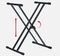 Gator Frameworks Dubbele X-Style Keyboard Standaard - Verstelbare Hoogte - Extra Stevig