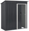 Juskys Gereedschapsschuur S - Metalen tuinhuis - 161x86x181 cm - Antraciet