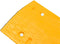 vidaXL - Verkeersdrempel - 97x32,5x4 - rubber - geel - en - zwart