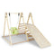 Coast 4-in-1 Montessori Klimrek - Indoor Speeltuin - Babyschommel Klimladder Klimhelling - Naturel - 185 x 120 x 115 cm