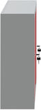vidaXL - Gereedschapskast - Wandgemonteerd - met - Pegboard - Rood - 100x20x55 - cm - Staal