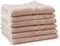 LINNICK Pure Handdoeken Set - 100% Katoen - Nude - 60x110cm - Per 6 Stuks