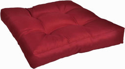vidaXL - Palletkussen - 50 - x - 50 - x - 12 - cm - stof - wijnrood