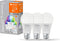 LEDVANCE Slimme LED lamp met WiFi technologie, E27-basis matte optiek ,RGBW-kleuren veranderbaar, lichtkleur veranderbaar (27-K-65-K), 8-6 Lumen, substituut voor 6-W-verlichtingsmiddel, 3-Pak
