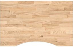 vidaXL - Bureaublad - rechthoekig - 80x60x2,5 - cm - onbehandeld - eikenhout