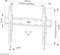Neomounts WL30S-850BL16 - Wandsteun - Tot 82 inch - Draagvermogen 70 kg