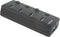 Natec MANTIS - Hub USB - 4x USB 3.2 (Gen1, 5Gb/s) - Zwart