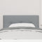 vidaXL - Hoofdbord - met - knopen - lichtgrijs - 90 - cm - stof