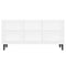Tv-meubel met metalen poten 103,5x30x50 cm wit