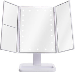 Nexxt Make-up Spiegel met LED Verlichting – 4-in-1 Vergrotingsspiegel (2x/3x) – Dimbaar Licht –