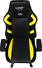 L33T-GAMING - E-Sport Pro Excellence Gaming Stoel - Extra breed (L) - Draagvermogen tot 150 Kg - Geel Zwart