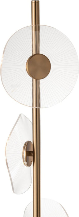 J-Line vloerlamp Bloem - goud - LED