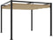 vidaXL - Prieel - met - uittrekbaar - dak - 3x3 - m - staal - taupe