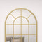 HOMCOM Wandspiegel - Bogenvensterframe - 110L x 65B x 2,5H cm - Goud