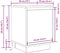 vidaXL - Nachtkastje - met - LED-verlichting - 38x34x50 - cm - bruin - eiken