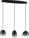 EGLO Aguilares - Hanglamp - E27 - 3 lichtpunten - Zwart (1 stuk)