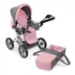 Bayer Chic Poppenwagen Leni combi (lichtgrijs/roze)