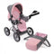 Bayer Chic Poppenwagen Leni combi (lichtgrijs/roze)