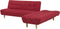 ALSTEN - Hoekslaapbank - Rood - Linkerzijde - 257 cm - Polyester