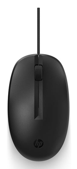 HP 125 - Muis met Kabel - Rechts en Linkshandig - Zwart