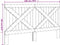 vidaXL - Hoofdbord - 180x104 - cm - massief - grenenhout