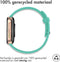 iMoshion Bandje Geschikt voor Oppo Watch 41 mm - iMoshion Siliconen band zilver knoopje - Mintgroen