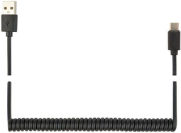 Gedraaide USB kabel (A/Type-C), 0,6 m