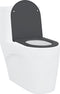 vidaXL - Snelle - Afneembare - Toiletbril - met - zachte - sluiting - Duroplast - - - Anthraciet