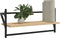 vidaXL - Wandschappen - met - stangen - 2 - st - 65x25x30 - cm - sonoma - eikenkleurig