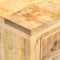 vidaXL - Nachtkastje - 40x30x50 - cm - massief - mangohout - en - natuurlijk - riet