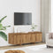 vidaXL - Tv-meubel - 120x30x40,5 - cm - bewerkt - hout - artisanaal - eikenkleurig