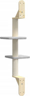 vidaXL - Kattenmeubel - wandgemonteerd - met - krabpaal - 108 - cm - lichtgrijs