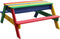 AXI Nick Zand & Water Picknicktafel in Regenboog kleuren - Verstelbare Parasol - FSC hout - Picknick tafel voor kinderen van hout