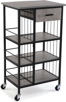 Keukentrolley Versa Grijs Hout MDF 37 x 89,5 x 50 cm