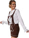 dressforfun Lederhose Alpsee XL - Verkleedkleding - Bloemenstiksels - Bruin