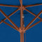 vidaXL - Parasol - met - houten - paal - 150x200 - cm - blauw