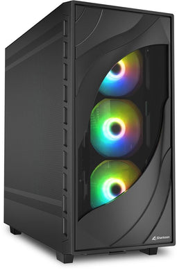 Sharkoon Rebel C80M - ATX Tower Behuizing - Mesh Sidepanel - Gehard Glas Frontpanel