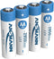 Ansmann NiMH 2850 mAh - AA Mignon Batterijen - Hoge capaciteit - (4 stuks)