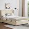 Savona Gestoffeerd Bed - 200 x 120 cm - Bedlade - Beige