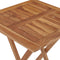 vidaXL - Tuintafel - inklapbaar - 60x60x75 - cm - massief - teakhout