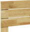 vidaXL - Hoofdbord - 90 - cm - massief - hout - eiken