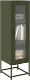 vidaXL - Hoge - kast - 36x39x123 - cm - koudgewalst - staal - olijfgroen